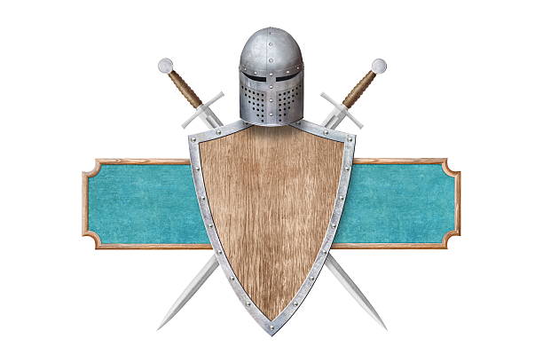 Red Shield Badge 3d illustration