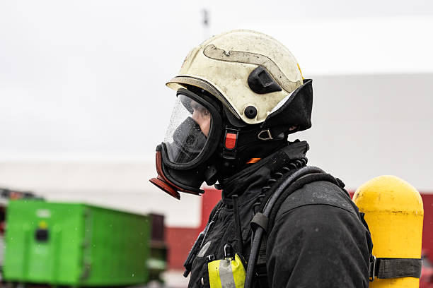 Canada Vancouver, firemen gear waiting far 911 call.