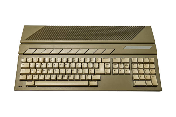 istock Antique computer from the 1990s on a white background, 2215209702