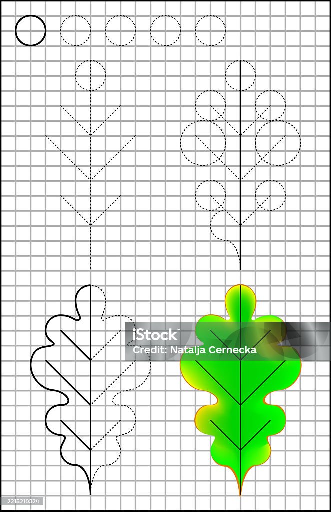 Square Paper Activity Educational Page With Exercises For Children On A Square Paper ...