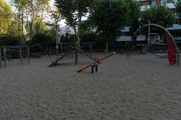 Children playground in park