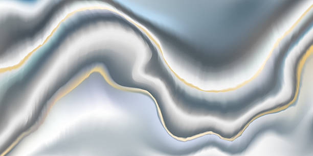 istock Blue marble with golden vein bg. Gray white watercolor wavy pattern. Slice of stone texture, grey agate natural ombre effect. Elegant dark ink painting, luxury foil geode card. Mineral floor liquid 2215212349