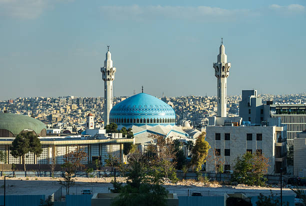 istock King Abdullah I Mosque with blue mosaic dome in Amman Jordan 2215214255
