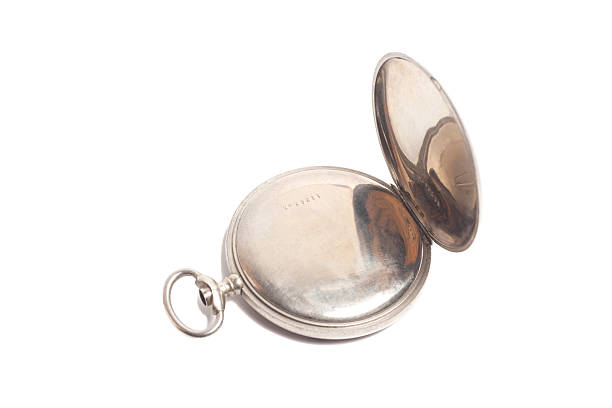 istock Vintage pocket watch isolated on white background 2215218053