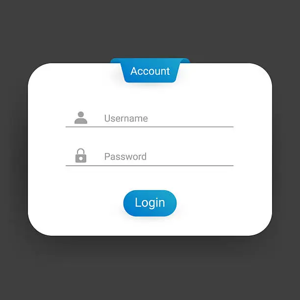 Login Button Simple Free button login ui Illustrations & Vectors | Templates, Icons & More ...