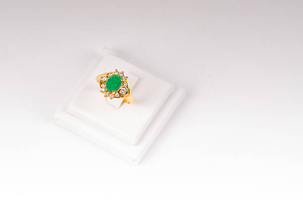 istock Jewelry on a white standee on a white background 2215234172