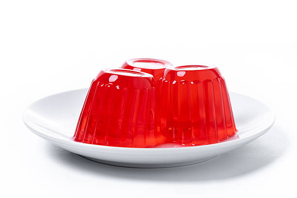 istock Fresh strawberry jelly isolated on white background 2215244612