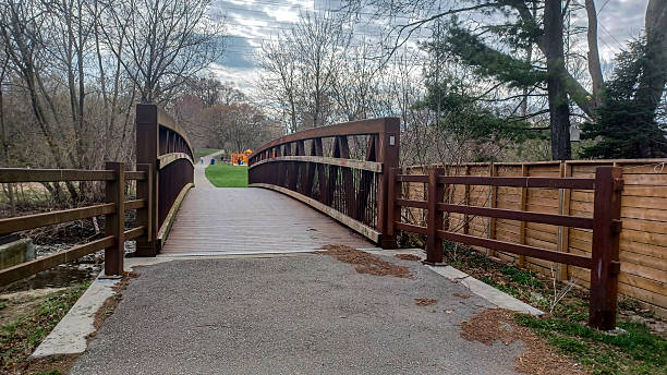 istock Culham Trail Bridge Over Water in Toronto 2215254884