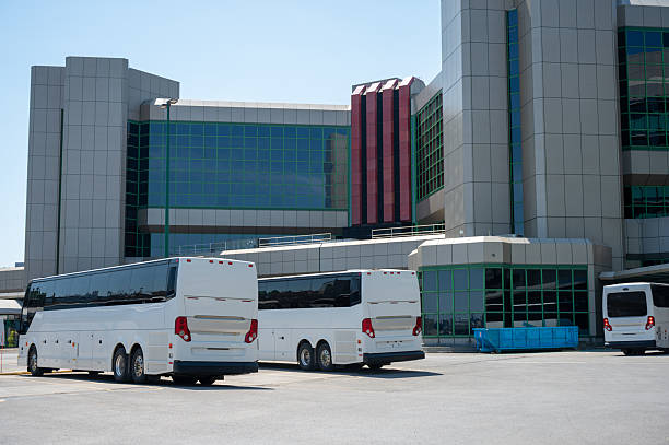 istock Big passenger buses at the parking station 2215260546