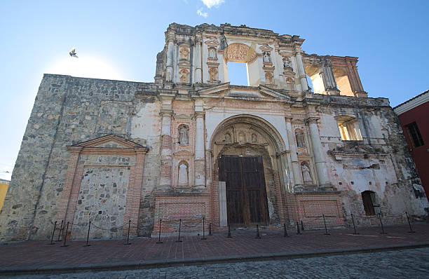 istock Spectacular facade of an abandoned cathedral 2215262044