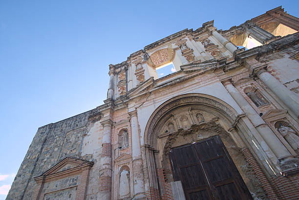 Spectacular facade of an abandoned cathedral