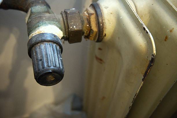 istock Old dirty radiator close up. 2215266177