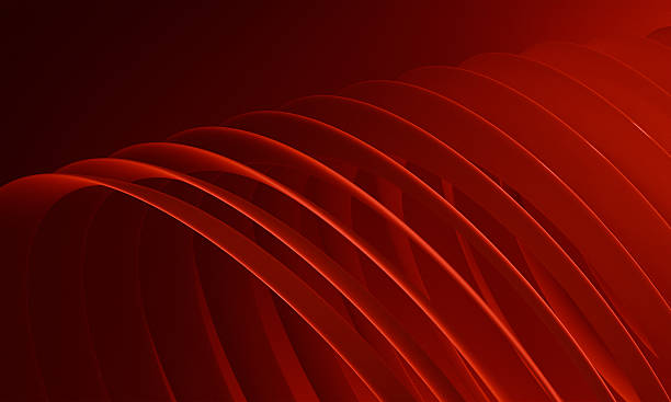 Elegant Crimson Curves: Premium Minimalist Wallpaper
