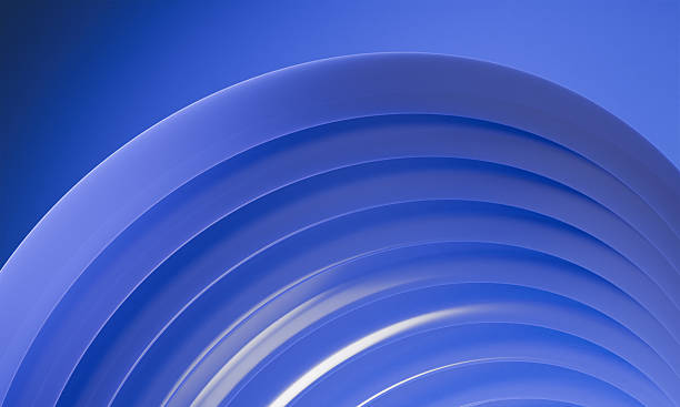 istock Deep Blue Background Design: Smooth, Matte Arches Creating a Layered and Elegant Texture 2215266502
