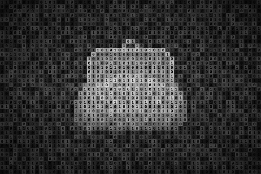 Coin Purse Made From Binary Code Digital Wallet And Electronic Money ...