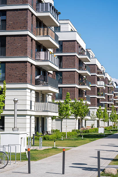 istock New development area with apartment buildings 2215284109