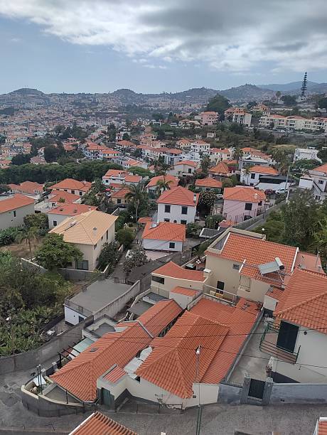 istock Cable car view, Funchal 2215284274