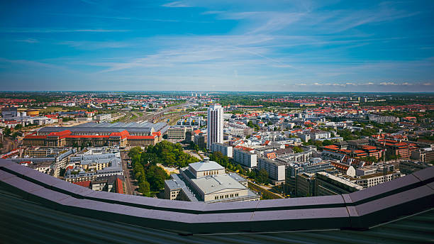 Leipzig bird's view, Germany, Sachsen