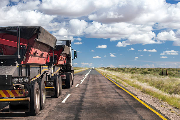 istock Tipper truck on a highway 2215291674