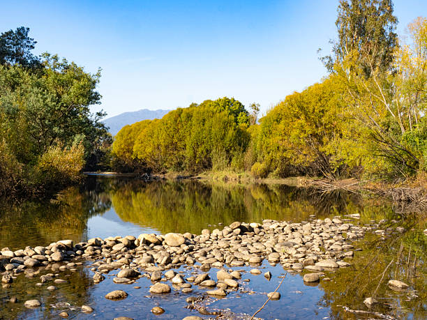 View of the river Gradac near Valjevo in Serbia