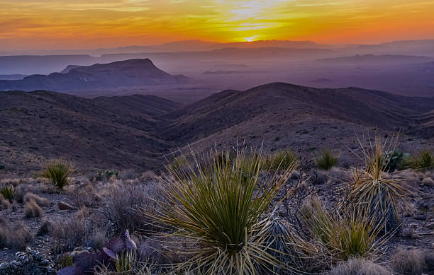 istock Sunset Over Mountain Ridges at Big Bend National Park 2215294109
