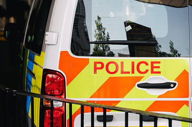 istock Police car detail 2215296689