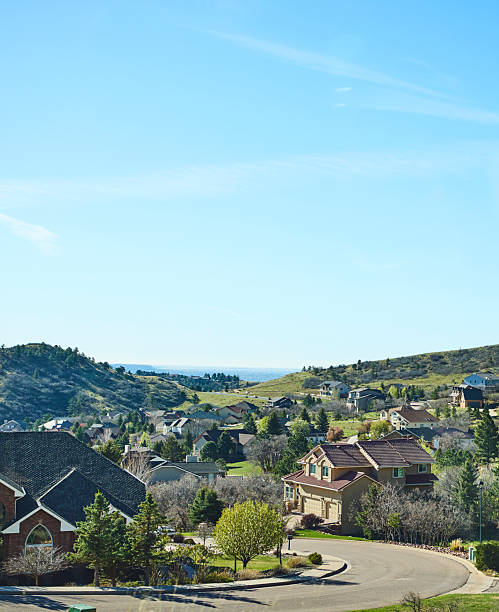 istock Homes built on a hillside in mid-western USA 2215303295