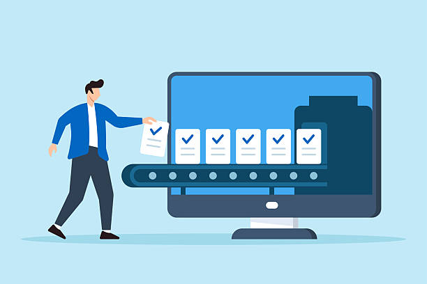 Batch Processing Work Flow Icon 240+ Batch Processing Stock Illustrations, Royalty-Free Vector Graphics ...