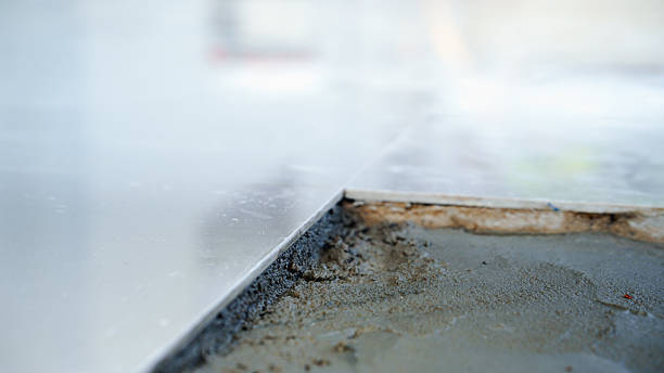 istock Close-up view of metal sheets with a slight separation and textured surface. 2215336308