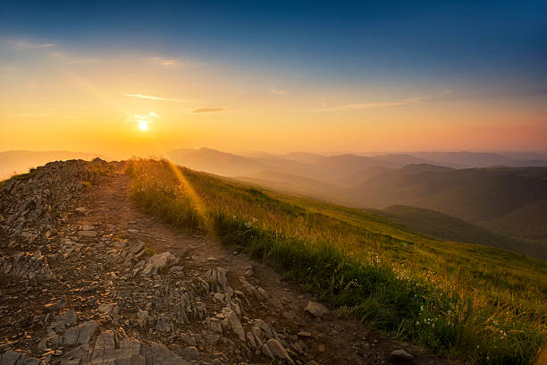 istock Beautiful summer sunset in the mountains 2215338186