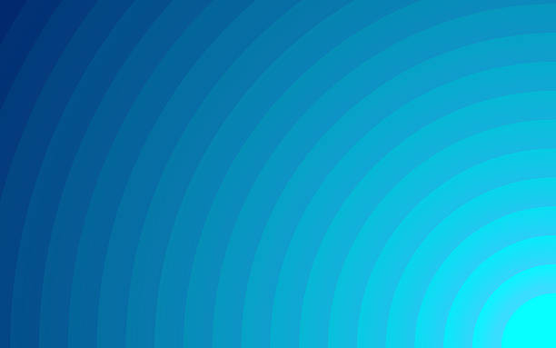istock Circular Patterns in blue  and green gradient colors: A Depth and Color in a gradients spiral Design background. Vibrant Radial corner backdrop. Modern frame for business cards, website, tunnel, water 2215342781