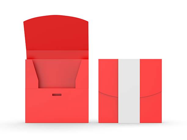istock Blank t- shirt packaging box mockup template. 2215342901