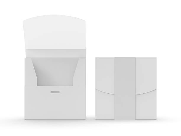 istock Blank t- shirt packaging box mockup template. 2215342941