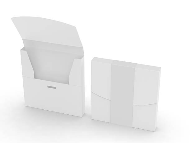 istock Blank t- shirt packaging box mockup template. 2215342943