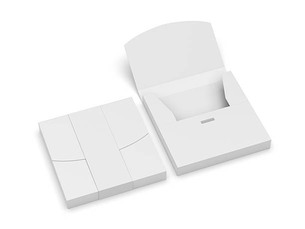 istock Blank t- shirt packaging box mockup template. 2215342947