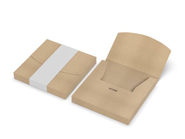 istock Blank t- shirt packaging box mockup template. 2215342978