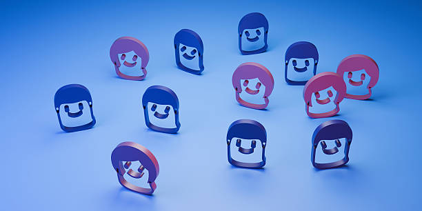 Group of peouple. 3d render