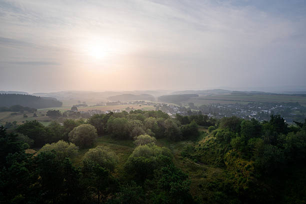 Panoramic image of beautiful landscape close to Adenau, Eifel, Rhineland-Palatinate, Germany