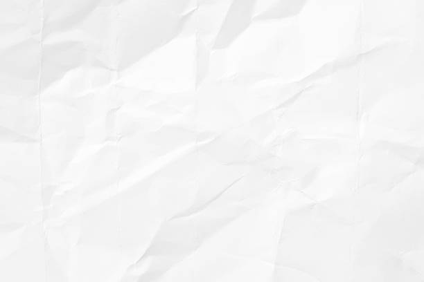 istock Empty blank white colored old crumpled crushed creased wrinkled distraught recycled grainy textured paper horizontal grunge vector backgrounds 2215352275