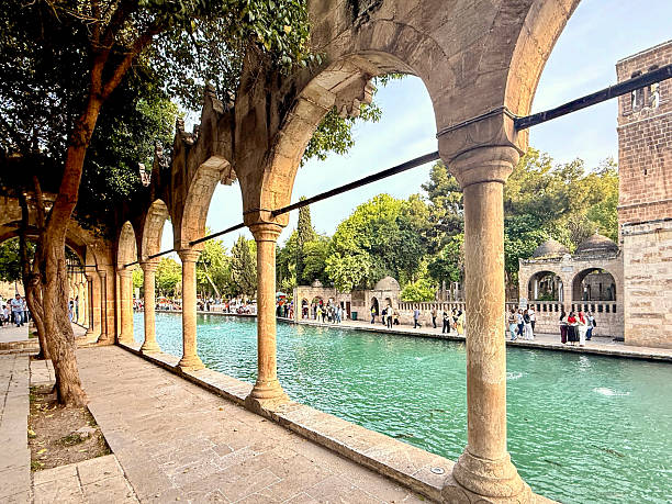 istock Holy pond and reflections in Balikligol, Sanliurfa, Turkey. 2215355678