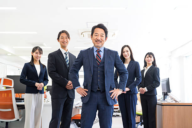istock Business people lined up in the office 2215367414