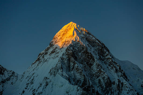 istock Pumori summit mountain in Himalaya snow covered peak 2215378680