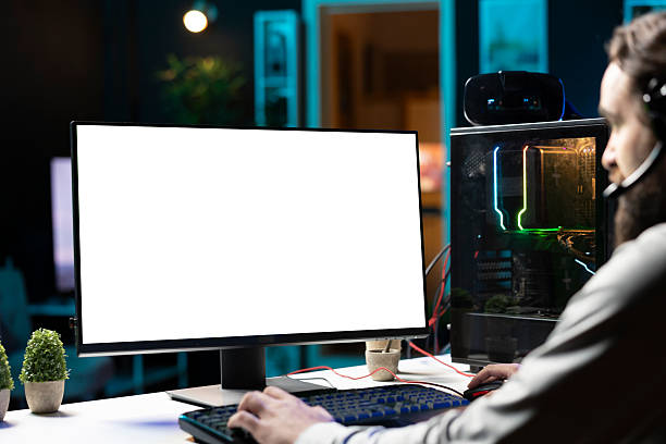 istock Man talking with friends online while playing together 2215380890