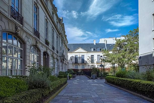 istock Paris, the square Saint-Gilles, public garden 2215387160