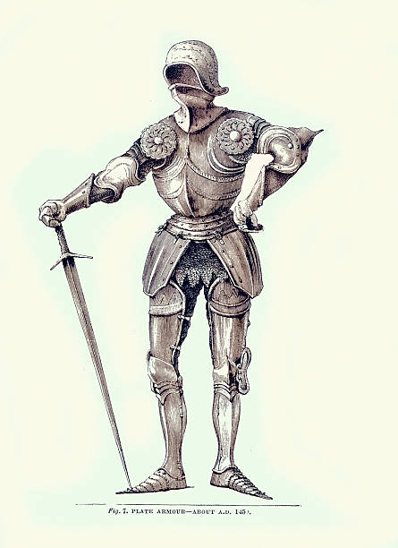 Medieval, History, Military, Knight, Plate armour and Sword, c1450, 15th Century