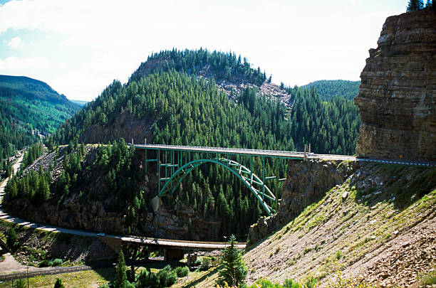 Isolated  Arch Bridge in  Colorado