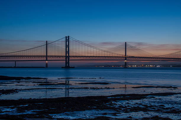 istock Forth Road Bridge and Queensferry Crossing, Scotland 2215410238
