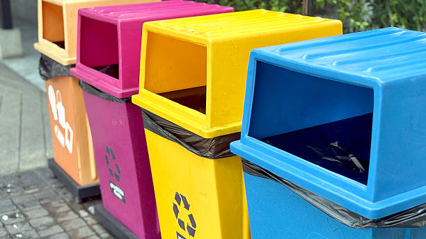 istock Separate your trash before throwing it away in the trash can to help reduce global warming. 2215410714
