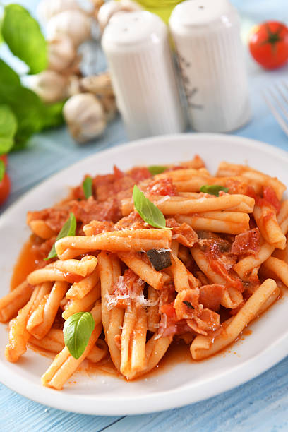 istock Italian style pasta with tomato sauce 2215414142