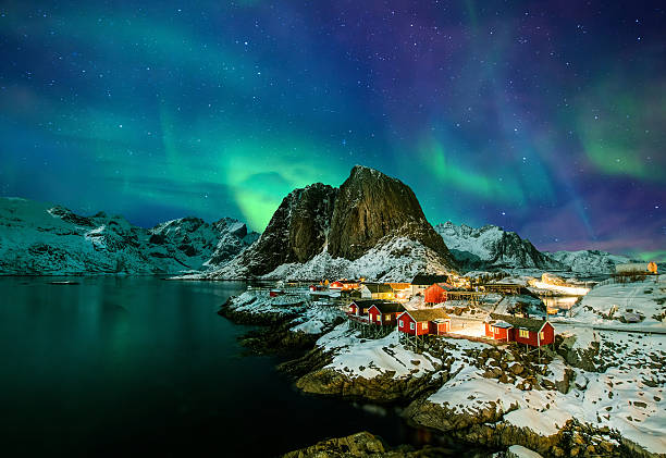 istock Aurora borealis over Hamnoy in Norway 2215415492